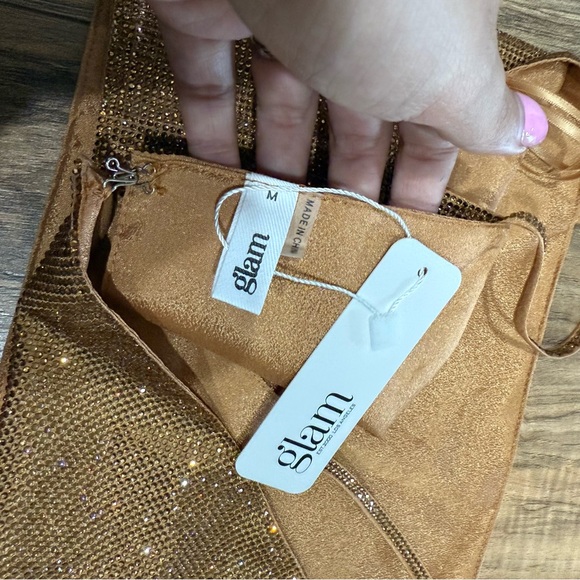 Glam Silver Glitter Crop Top - Picture 4 of 4